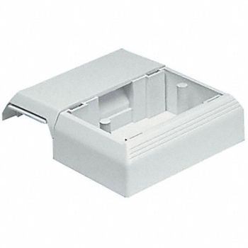 PANDUIT Offset Box Off White PVC Boxes, 5ZWY9