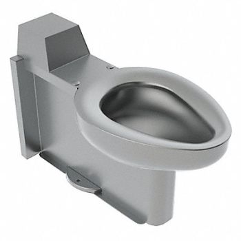 ACORN Prison Toilet SS Back Spud Floor Mount, 5ZXF7