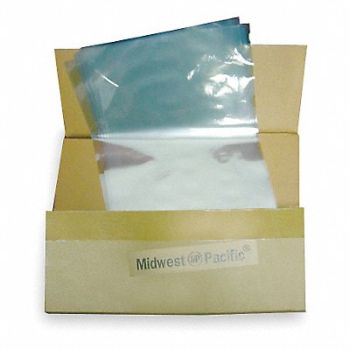 GRAINGER APPROVED Shrink Wrap Bags PVC 8 in PK500, 5ZZ55