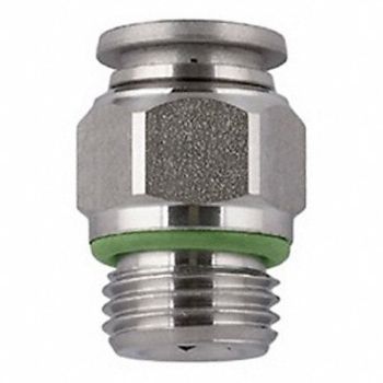 AIGNEP USA Male Connector SS 8mm Tube 250 psi, 49JX75