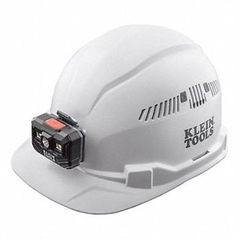 KLEIN TOOLS Hard Hat Vented Cap w/Headlamp, 807GV4