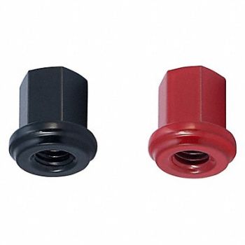 FUSION Nut Black Red Screw PK10, 25KD90