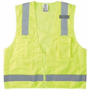 KLEIN TOOLS High-Visibility Safety Vest M/L, 807GY0
