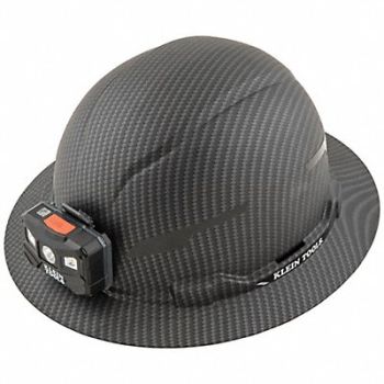 KLEIN TOOLS Hard Hat Class E w/Lamp, 807GY2