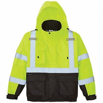 KLEIN TOOLS High-Visibility Bomber Jacket 3XL, 807JX8