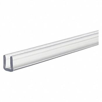 GRAINGER APPROVED U Channel Polycarbo Clear 1ftL 0.4 Leg, 60DP50