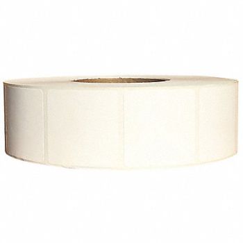 GRAINGER APPROVED Barcode Printer Label 2 W 2 H White, 60DX19