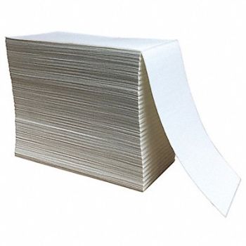 GRAINGER APPROVED Barcode Printer Label 4 W 8 H White, 60DX40