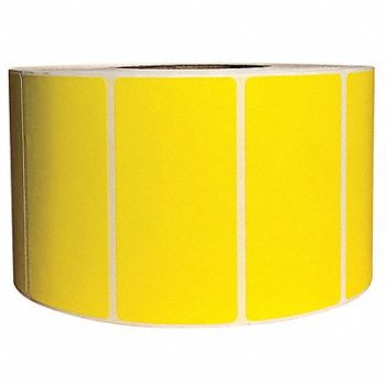 GRAINGER APPROVED Barcode Printer Label 4 W 2 H Yellow, 60DX99