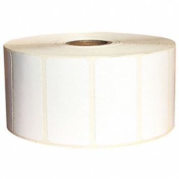GRAINGER APPROVED Barcode Printer Label 2 W 1 H White, 60DY40