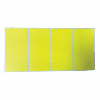 GRAINGER APPROVED Barcode Printer Label 4 W 2 H Yellow, 60DY32