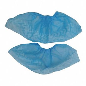 CONDOR Shoe Covers Universal White/Blue PK100, 60EE99