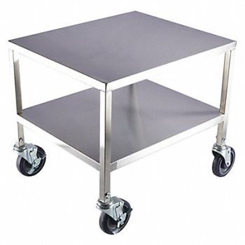 GRAINGER APPROVED Utility Cart Assembled SS Silver, 60EF10