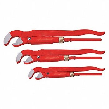 ROTHENBERGER Pipe Wrench Set Professional Three-Part, 60EG18