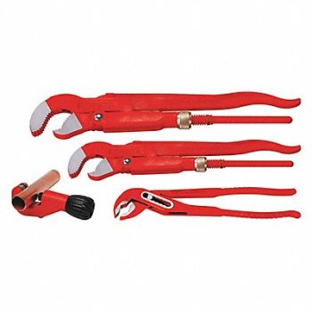 ROTHENBERGER Pipe Wrench Set Professional Four-Part, 60EG19