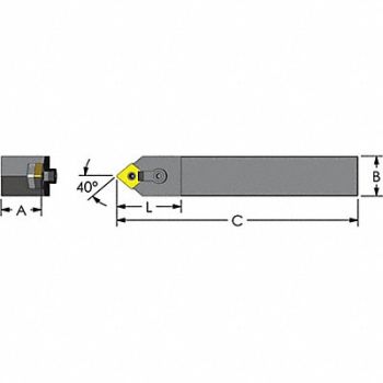 ULTRA-DEX USA Indexable Profiling End Mill 1 PHC, 60FE49