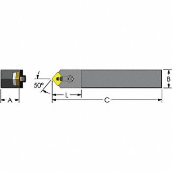 ULTRA-DEX USA Indexable Profiling End Mill 1-1/2 PHC, 60FE52