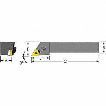 ULTRA-DEX USA Indexable Profiling End Mill 1-1/2 PHC, 60FE57