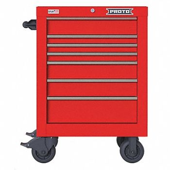 PROTO Rolling Tool Cabinet Red Heavy Duty, 60FF84