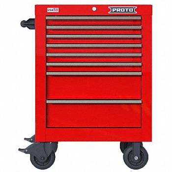 PROTO Rolling Tool Cabinet Red Heavy Duty, 60FF89