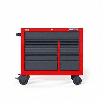 PROTO Rolling Tool Cabinet Red Heavy Duty, 60FF95