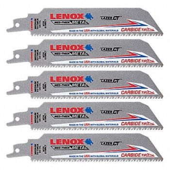 LENOX Reciprocating Saw Blade 6 L Blade PK5, 60GH30