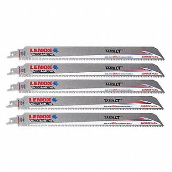 LENOX Reciprocating Saw Blade 12 L Blade PK5, 60GH34
