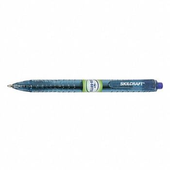 ABILITY ONE Ballpoint Pens Blue Ink 0.5mm Tip PK12, 60GV61