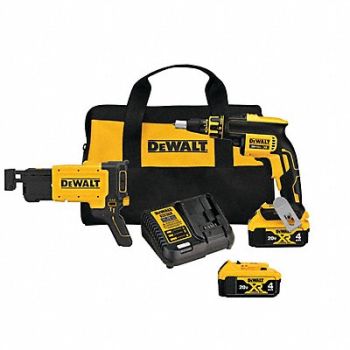 DEWALT Cordless Screw Gun Kit 1/4 Chuck Sz 20V, 60HH92