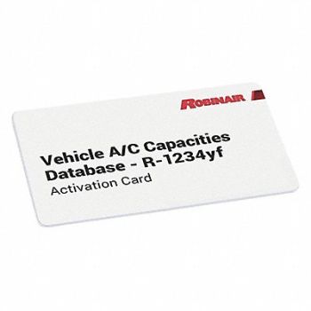ROBINAIR Vehicle Capacities Database Card 2020, 60HR98