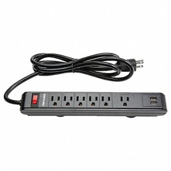 CRAFTSMAN Black Magnetic Power Strip Steel, 60HT32