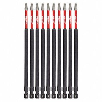 MILWAUKEE T20 Driver Bits PK10, 60HU19