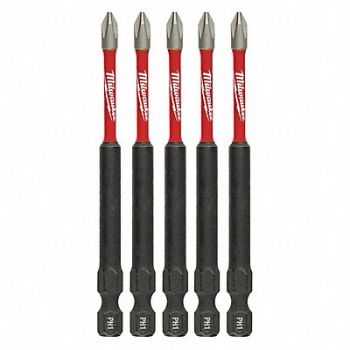 MILWAUKEE PH1 Driver Bits, 60HU25