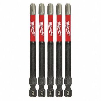 MILWAUKEE PH3 Driver Bits, 60HU26