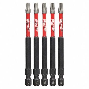 MILWAUKEE T25 Driver Bits, 60HU31