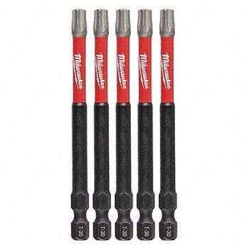 MILWAUKEE T30 Driver Bits, 60HU32