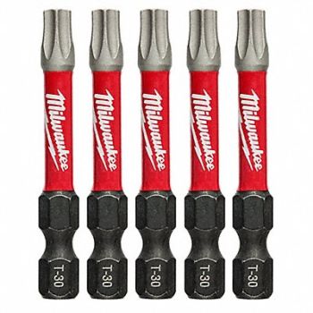 MILWAUKEE T30 Driver Bits, 60HU46