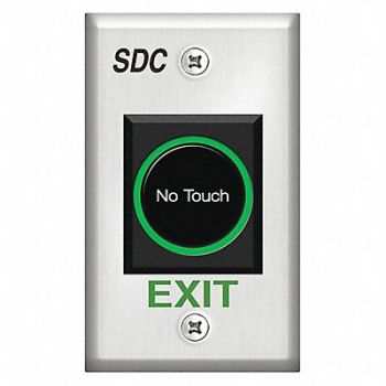 SECURITY DOOR CONTROLS No Touch Exit Touchplate, 60HZ30