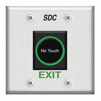 SECURITY DOOR CONTROLS No Touch Exit Touchplate, 60HZ31