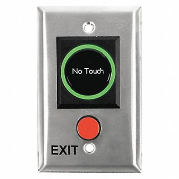 SECURITY DOOR CONTROLS No Touch Exit Touchplate, 60HZ32