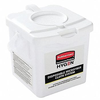 RUBBERMAID COMMERCIAL PRODUCTS Wipes Bucket Dispenser White PK4, 60JA04