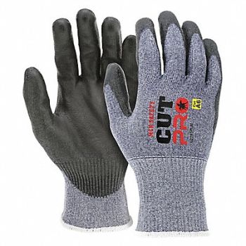MCR SAFETY Cut Resistant Gloves Black/Blue 2XL, 60JA76