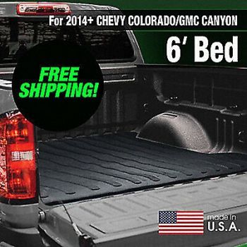 BOOMERANG RUBBER Truck Bed Mat Black Unfinished Rubber, 60JD16