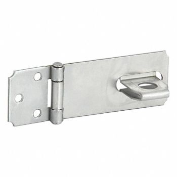 GRAINGER APPROVED Fixed Staple Hasp Natural 3 1/2 L, 60JJ57