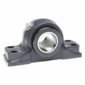 MOLINE BEARING Pillow Block Brg 4 1/2 in Bore Cast Iron, 60JT58