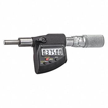 STARRETT Digital Micrometer Depth Gage, 60KC32