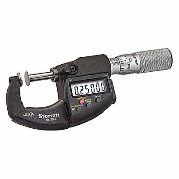 STARRETT Digital Disc Type Micrometer, 60KC55