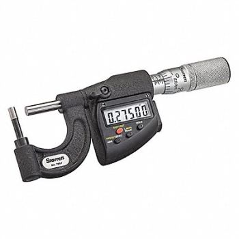 STARRETT Digital Tube Outside Micrometer, 60KC61