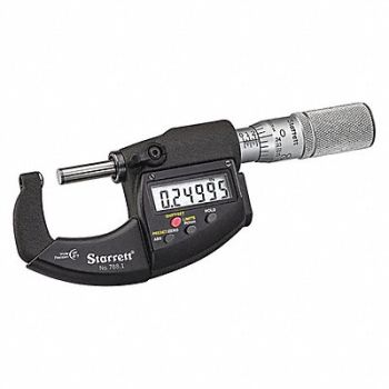 STARRETT Digital Micrometer, 60KC71