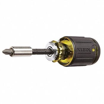 KLEIN TOOLS Adjustable Stubby Driver, 60KN79